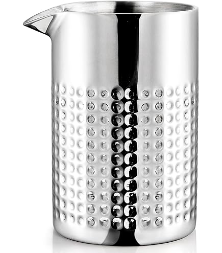 Final Touch Yarai Mixing Pitcher With Hawthorne Strainer - Elevate Your Cocktail Experience With Classic Elegance And Precision Pouring, Durable Glass - View #6