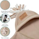 Clair de Lune Star Fleece Baby Wrap Blanket 6-12 Months Oatmeal view 2