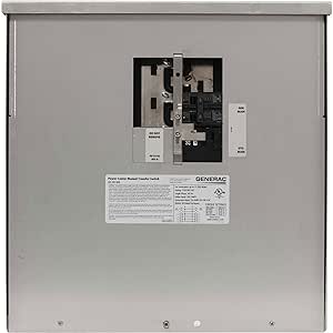Generac 6335 50-Amp Manual Transfer Switch Outdoor Power Center for