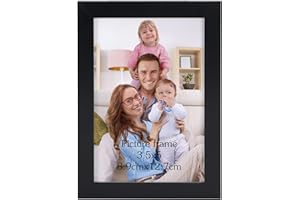 Giftgarden 3.5x5 Picture Frame Black Thin Photo Frame 3 by 5 for Wall and Tabletop Display, Single
