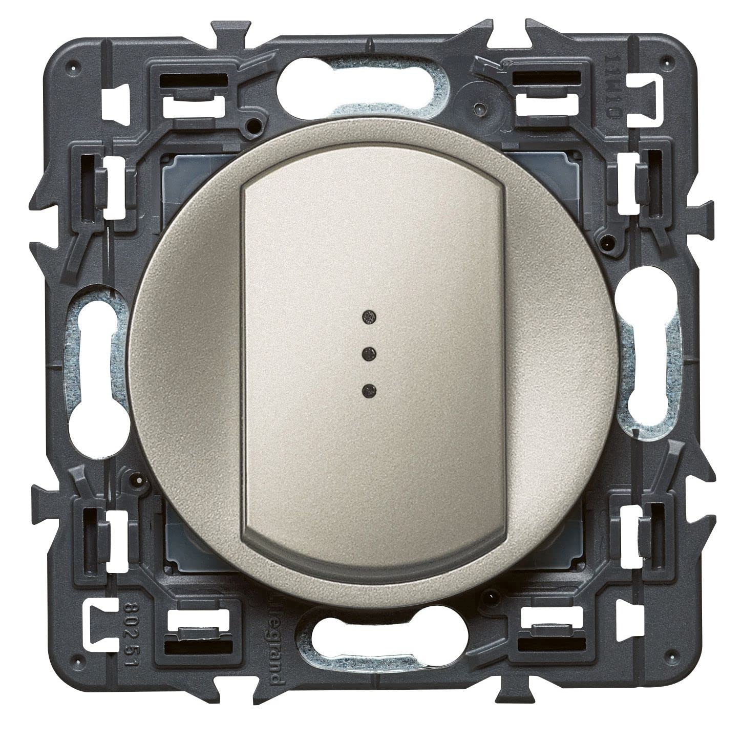 Legrand Céliane Single Light Switch, Grey, 099512, 250 voltsV