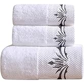 Sunshinejing Premium Cotton Towel Set 900 Gram;1 Large Bath Towels,1 Hand Towel & 1 Washcloth,Luxury Bathroom Super Soft and Highly Absorbent,Hotel & Spa Quality