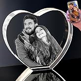 zeiniyio 3D Photo Crystal,Valentine's Day Personalized Gifts for Women,Mom,Wife,Her, Him,Custom Birthday,Anniversary,Memorial,Couples Gift, Personalized Photo Gifts