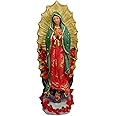 PSYHILAR 10 Inch Virgen de Guadalupe Statues, Our Lady of Guadalupe Virgin Mary Statue, Large Virgencita Maria Estatua Resin Figurine