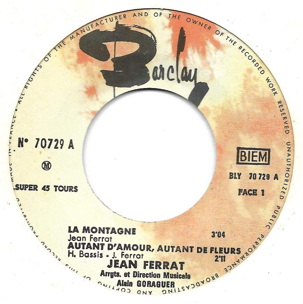 Jean Ferrat Jean Ferrat La Montagne La Montagne