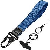 BuitBoll Stretchy Wristlet Keychain, Wrist Lanyard Strap Key Chain Holder to Hold Keys Wallet Phone ID Badge for Men Women