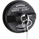Locking Gas Cap, Lock Fuel Cap For Chrysler Dodge Jeep Ram - Liberty Compass Commander Challenger Patriot Grand Caravan Ram 1500 2500, Cherokee Wrangler JK TK, Journey Dakota,Durango,Avenger