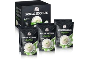 52USA Shirataki Konjac Angel Hair Pasta, Konjac Noodles, 6 Pack Inside, Spaghetti, Vegan, Low-Calorie, Low-Carb, Shirataki No