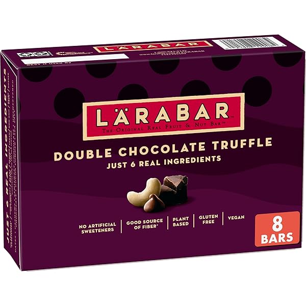 LARABAR DOUBLE CHOCOLATE TRUFFLE, GLUTEN FREE VEGAN FRUIT...