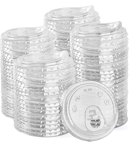 Amazon.com: TOSSWARE NATURAL Flat Sip Lid Set of 1000 - Plant