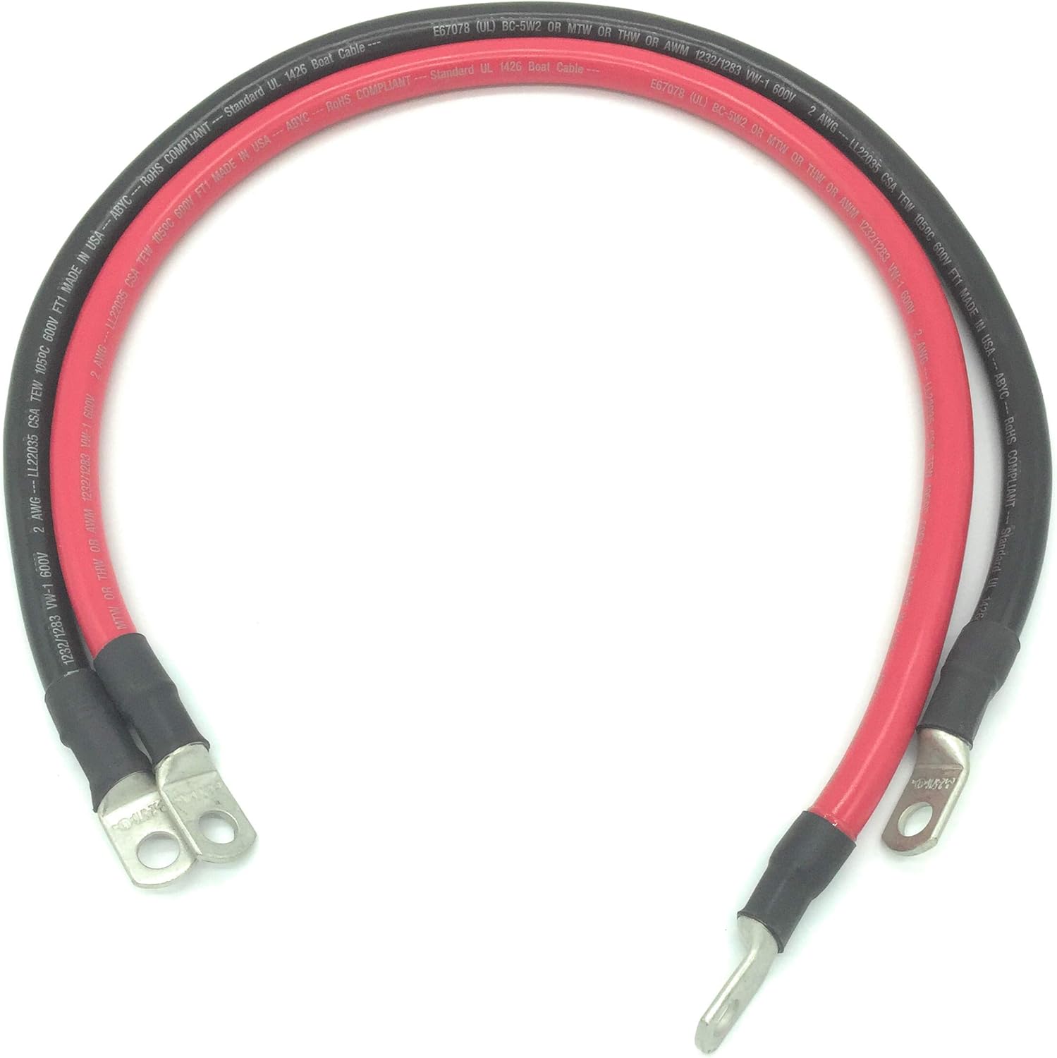IEWC 2 AWG Marine Grade Boat Battery Cables (48) Sports