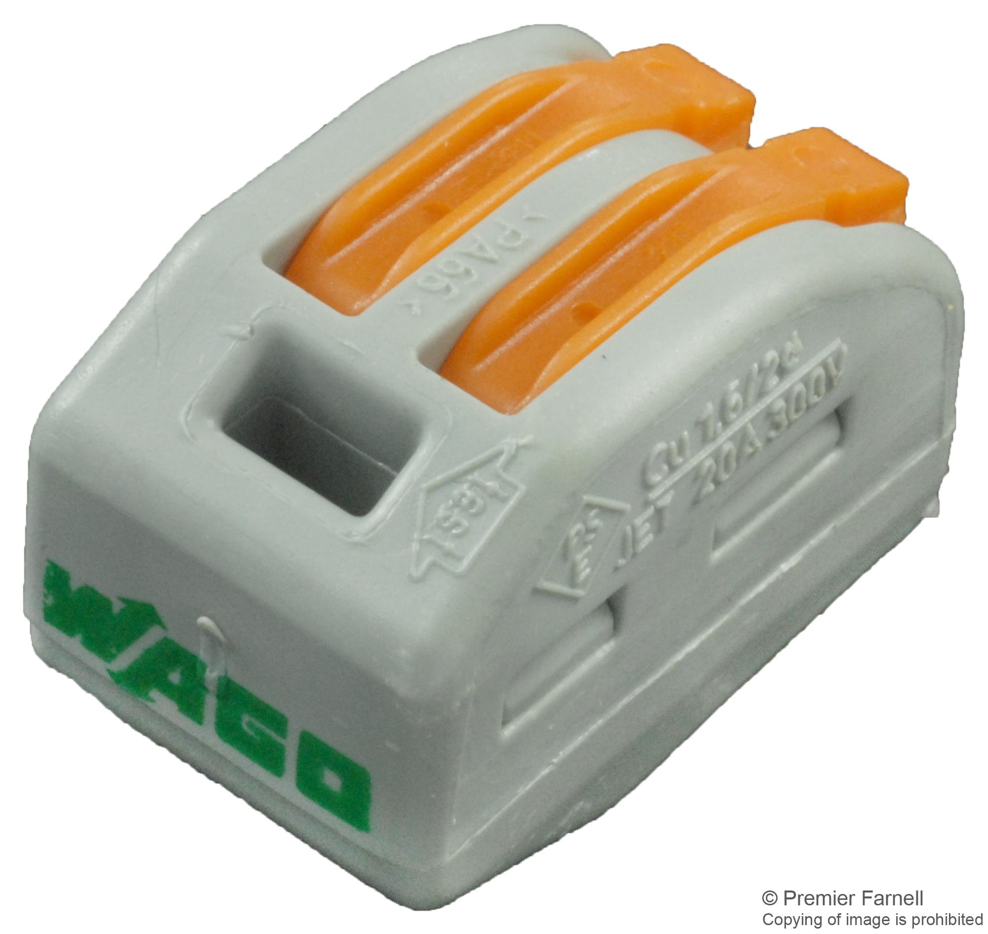 Best Price Square TERMINAL BLOCK, PLUGGABLE, 2POS, 12AWG 222-412 By WAGO