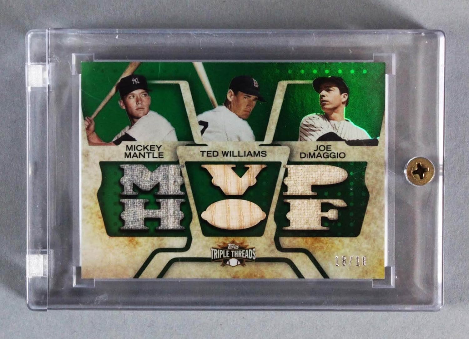 mickey mantle jersey card