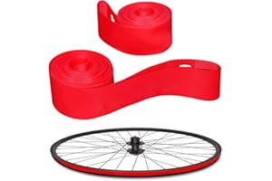 Runseaway 2Pcs 26” Bicycle Rim Strip Rim Tape, High-Pressure & Puncture Resistant Inner Tube Protection Pad, Elastic PVC Bike Wheel Liner Tire Liners for Mountain & Road Bikes