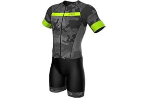 SPARX SPORTS Sparx Mens Elite Aerosuit Triathlon Suit Mens Short Sleeve Tri Suit Skinsuit