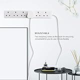 EXTRASTAR 6 Way Extension Lead 13A UK Plug 2m White Power Strip view 6