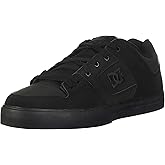 DC Men's Pure Skate Shoe,Black/Pirate Black,7 M US