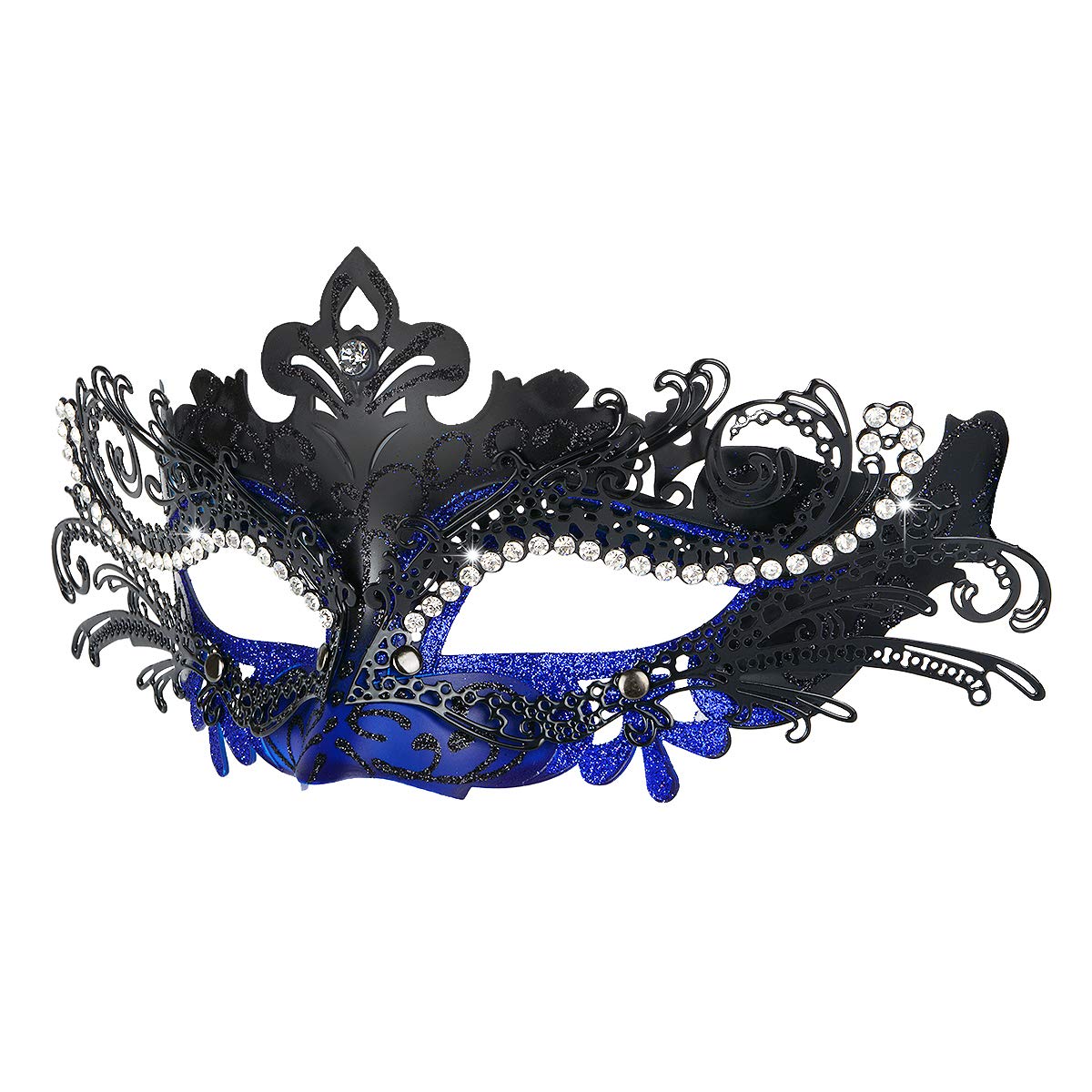 Hoshin Masquerade Mask, Mardi Gras Deecorations Venetian Masks for Womens (Blue & Black)