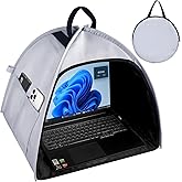 HoYiXi Universal Foldable Laptop Sun Shade &amp; Privacy Shield -Fits 13-16 inch MacBook, Dell, Surface - Blocks Sunlight, Protects Privacy, Working Outdoor Travel,Anti - Glare(Have patents),Grey