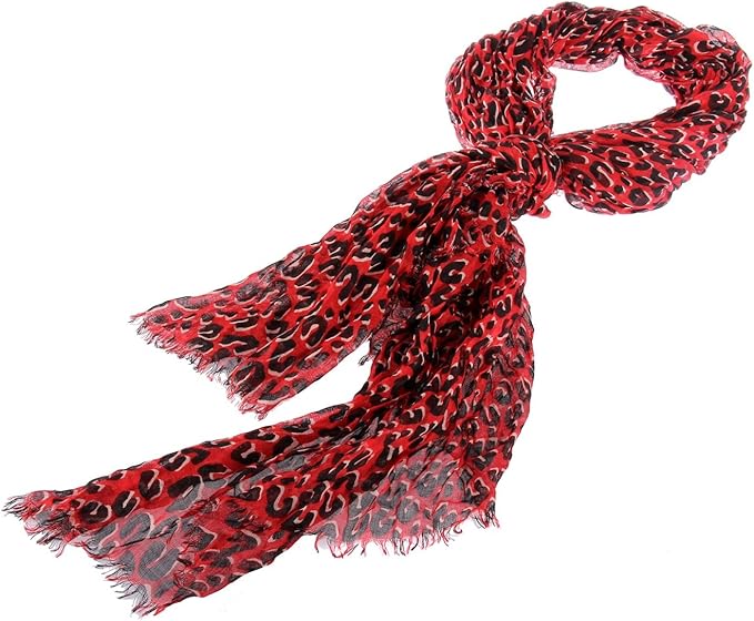 Celebrity Hot Large Animal Leopard Print Shawl Scarf available in Brown