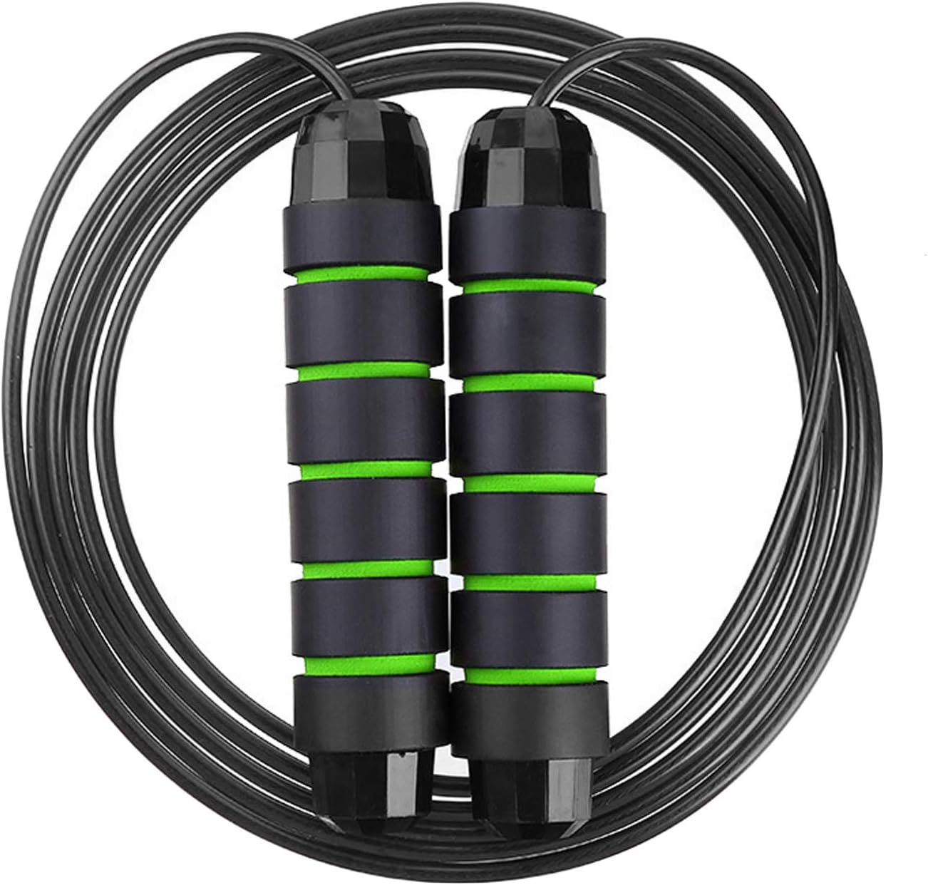 Winthai Professional Skipping Rope Adult, Adjustable Skipping Jump Rope with Ball Bearings for Exercise Boxing Fitness Training Black