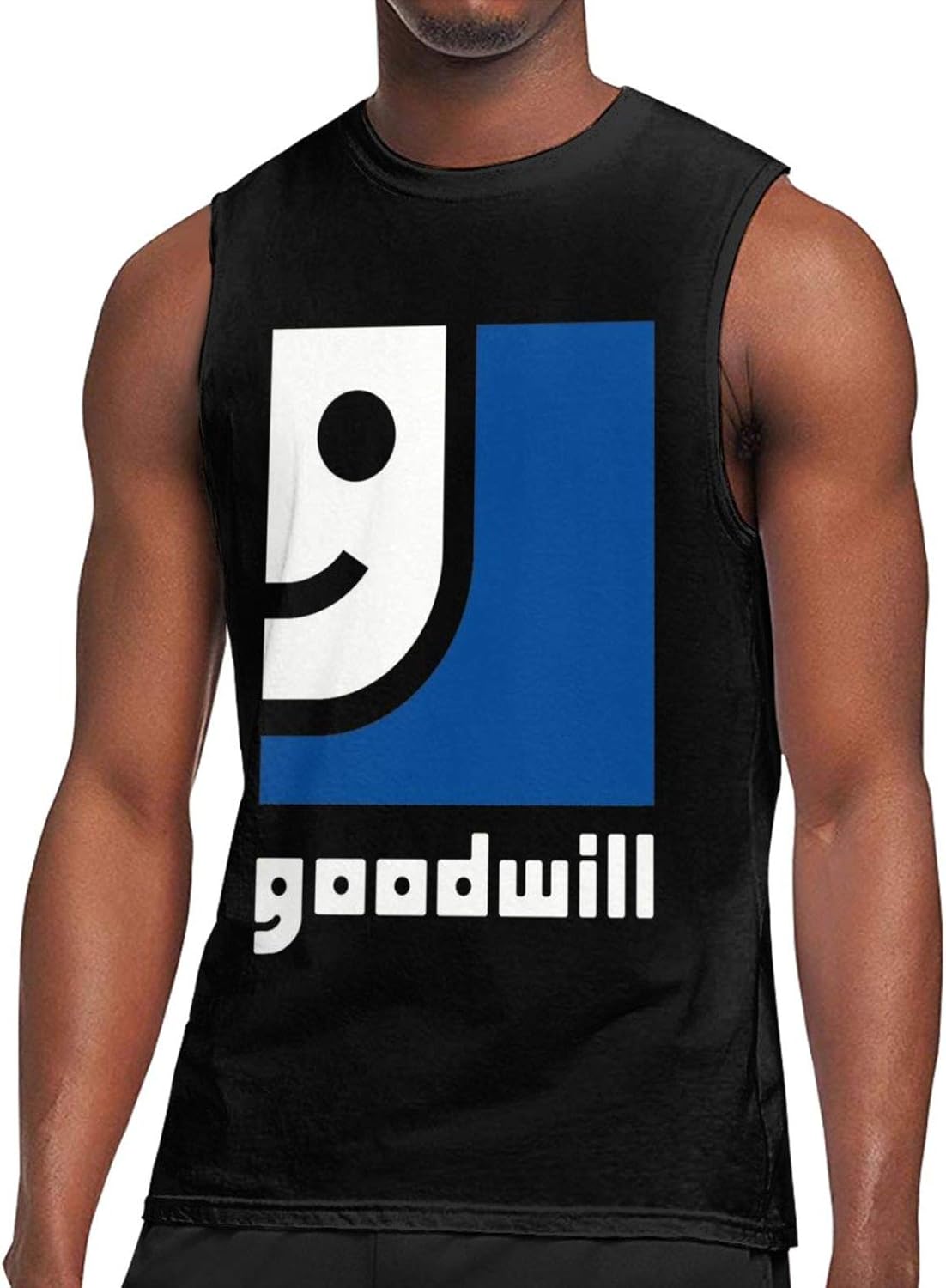DFKJDSG Goodwill Industries Men's Sleeveless TShirt Gym