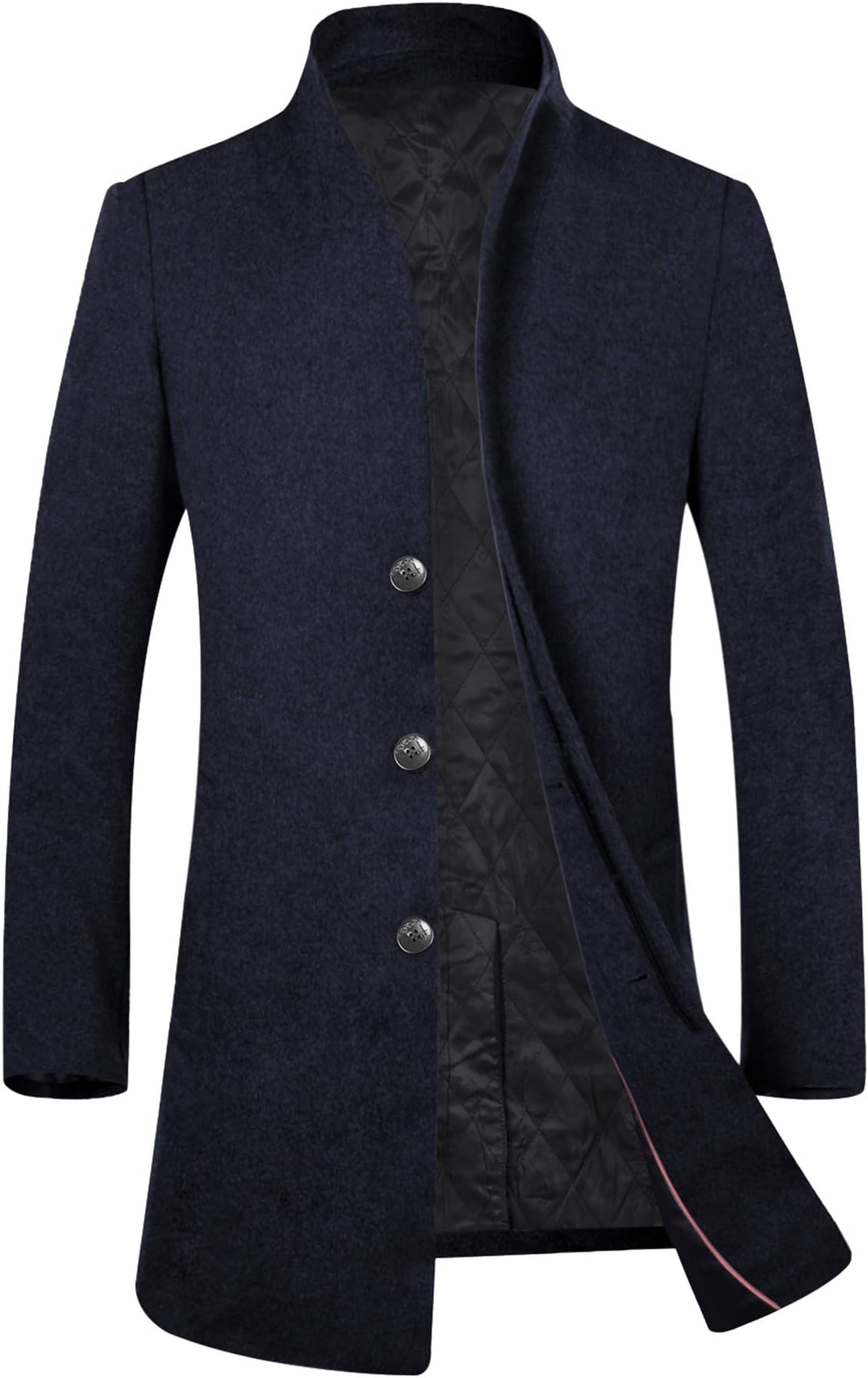 APTRO Mens Wool Coats Winter Jacket Warm Casual Overcoat Long Business Outwear Trench Coat 1681