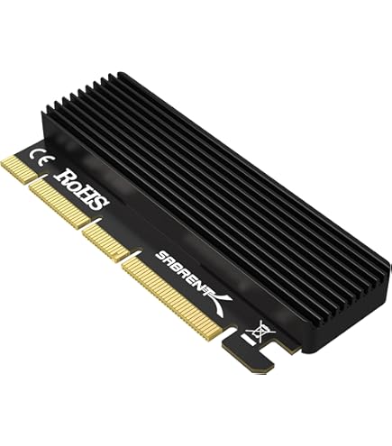 SABRENT Placa adaptadora NVMe SSD de 4 unidades para PCIe 4.0 X 16