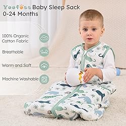 Yoofoss Baby Sleep Sack 0-6 Months, 1.5 Tog Baby