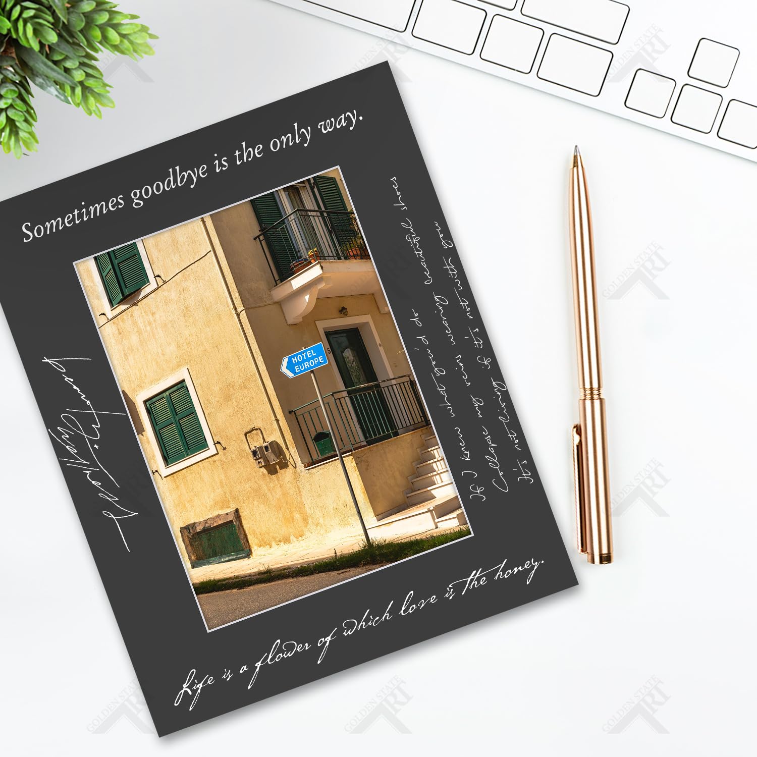 Golden State Art Pack of 50, Acid-Free Black Pre-Cut 8x10 Picture Mat for 5x7 Photo with White Core Bevel Cut Frame Mattes