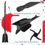 Zocipro 6Pcs Drill Mixer Attachments 1/4 Inch Epoxy Stirrer Paddles view 7