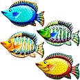 ShabbyDecor Coastal Ocean Sea Metal Fish Hanging Wall Art Decor For Living Room Bedroom Bathroom ShabbyDecor Coastal Ocean Sea Metal Fish Hanging Wall Art Decor For Living Room Bedroom Bathroom