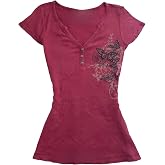 Vintage Graphic Tees 2000s Tops Teen Girls Y2k Grunge Shirts Alt Emo Clothes Women Whimsy Twee Short Sleeve Top