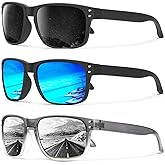 KALIYADI Polarized Sunglasses for Men and Women Vintage Style Sun Glasses for Fishing Running Driving with UV Protection