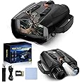 Mildhug Night Vision Goggles - 4000mAH Rechargeable Battery 3.2, 1315FT 4K Infrared Binoculars, 8X Digital Zoom, Screen with 32GB TF Card