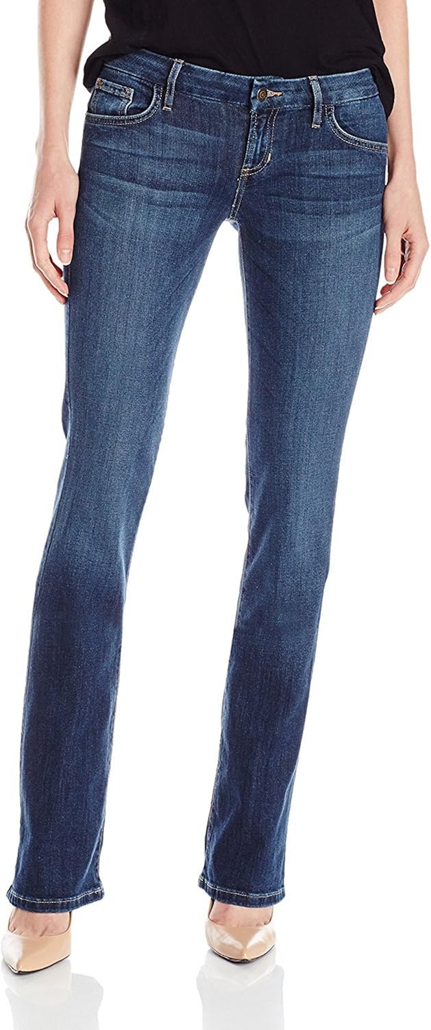 guess tailored mini bootcut jeans