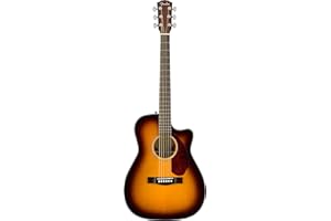 Fender CC-140SCE Concert Cutaway Acoustic Guitar, Sunburst, with Case
