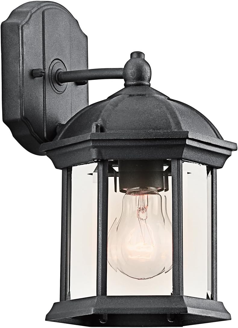 high end outdoor wall lights on Kichler 9794tz Barrie Collection 1 Light 9 Outdoor Wall Light Tannery Bronze Outdoor Lighting Outdoor Wall Porch Lights