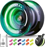 MAGICYOYO K2 Crystal Yoyo Dual Purpose Beginner to Unresponsive Black Green