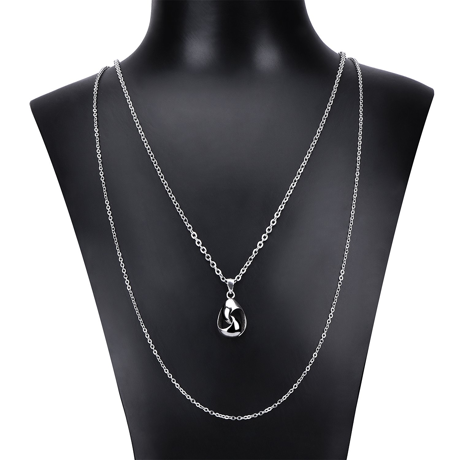 Outus 33 Feet Necklace Chains Stainless Steel DIY Link Chain Necklaces with 20 Lobster Clasps and 30 Jump Rings for Jewelry Making (1.5 mm Wide)