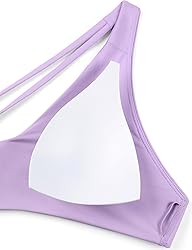 CRZ YOGA Womens V Neck Bikini Tops Twist Front