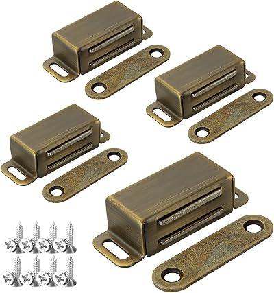 ASelected Magnetic Door Catch 4 Pack Stainless Steel 8 KG Bronze Cabinet