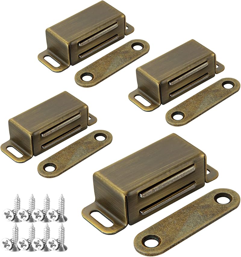 ASelected Magnetic Door Catch 4 Pack Stainless Steel 8 KG Bronze Cabinet