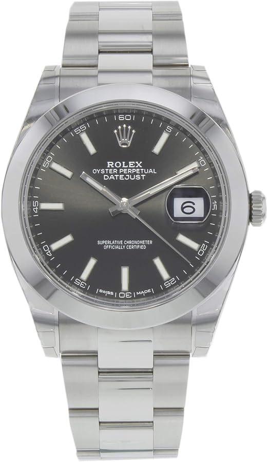 Rolex Datejust 41 Black Dial Steel Men's Watch 126300