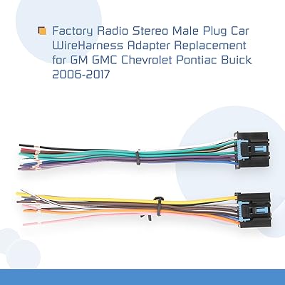 Buy Radio Stereo Wire Harness Adapte Factory Male Plug ...