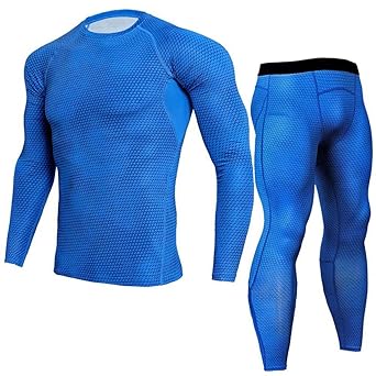 Herren Trainingsanzug Overall Jumpsuit Jogger Jogging Anzug-Atmungsaktiv Kompressions Shirt Pants Set