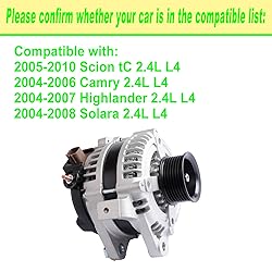 SHICHU Alternator Compatible with 2005-2010 Scion
