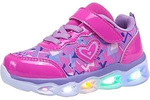 AkkPeiex Kids Led Shoes Toddler Girls Fashion Light Up Sneaker