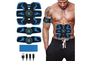 ZOMHAOS ab Stimulator Muscle Toner, abs Stimulator Military Grade EMS Muscle Stimulator Ab Machine for Ab/Arm/Leg, Abs Workout Equipment, ab Stimulator Belt Abdominal Belt Fitness Portable for Men and Women