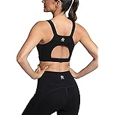 ICTIVE Sports Bras for Women High Support High Impact Bust Push up Racerback Workout Running Bra